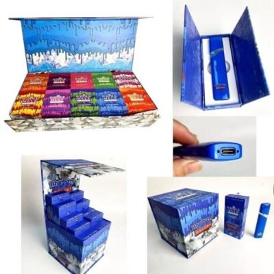 Blue Whole Melts Master Box | 100 Disposable Vapes - 10 Flavors - Official Whole Melt Extracts