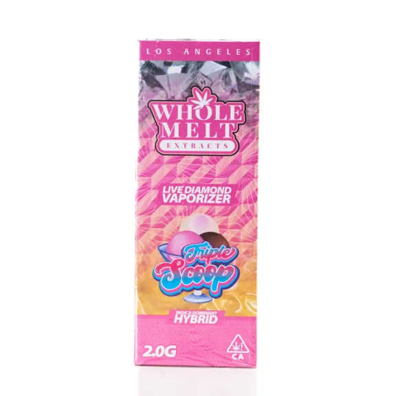 Triple Scoop Whole Melts Disposable – Hybrid - Official Whole Melt Extracts