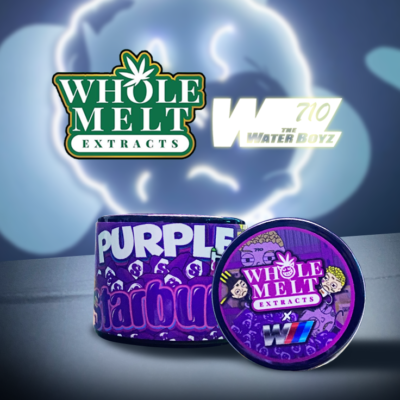 Whole Melt Extracts X the Water Boyz – Purple Starburst Live Rosin – 2GM - Official Whole Melt Extracts