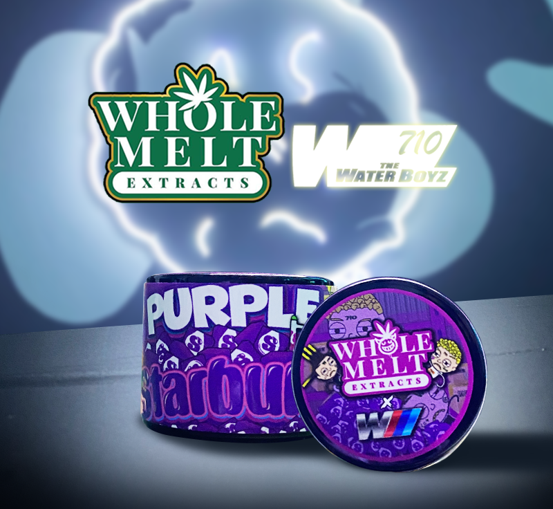 Whole Melt Extracts X the Water Boyz – Purple Starburst Live Rosin – 2GM - Official Whole Melt Extracts