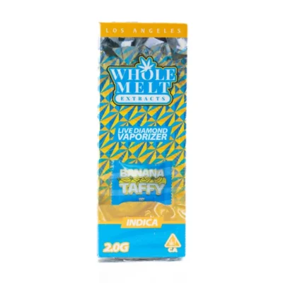 Banana Taffy Whole Melts Disposable – Indica - Official Whole Melt Extracts