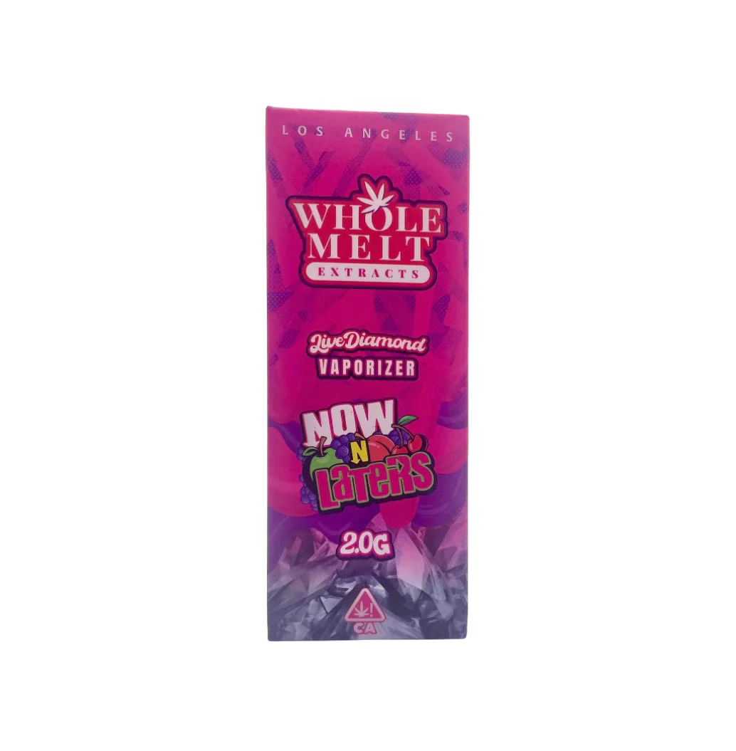 Now N Laters Whole Melts Disposable – Hybrid - Official Whole Melt Extracts