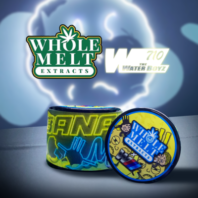 Whole Melt Extracts X the Water Boyz – Banana Milk Live Rosin – 2GM - Official Whole Melt Extracts