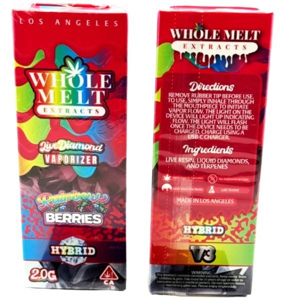 Rainbow Berries Whole Melts Disposable – Hybrid - Official Whole Melt Extracts - Image 2