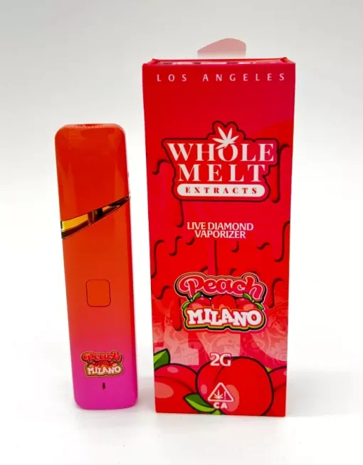 Peach Milano Whole Melts Disposable – Hybrid - Official Whole Melt Extracts - Image 2