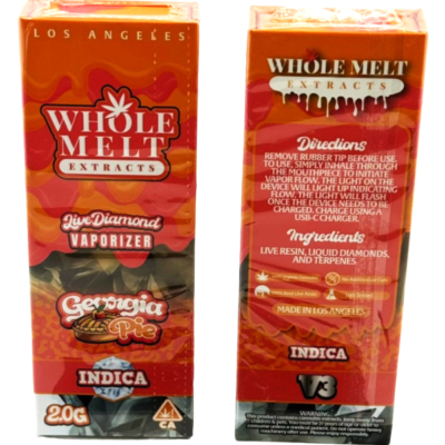 Georgia Pie Whole Melts Disposable – Indica - Official Whole Melt Extracts